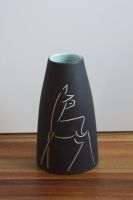Keramik Vase Reh / Ritzdekor 50er Stuttgart - Stuttgart-West Vorschau