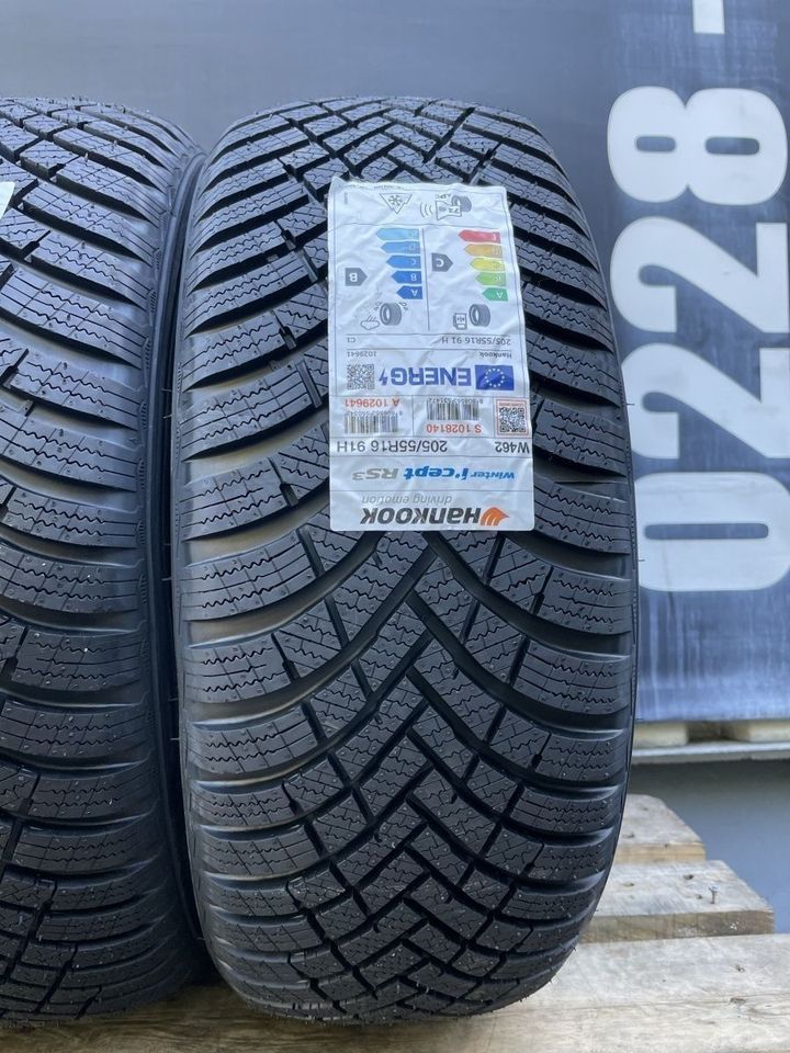 4 NEUE Hankook  Winterreifen 205 55 R16 91H  Inklusive  Montage in Bonn