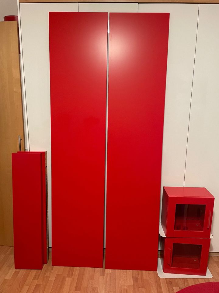 2 große Schranktüren Rot  IKEA PAX TAMEN 50 x 229  cm in Dortmund
