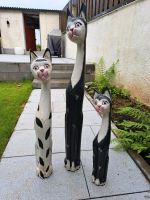Holzfiguren Katzen stehend, 3 Stück Nordrhein-Westfalen - Königswinter Vorschau