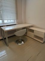 Designer Schreibtisch Sideboard Rahaus weiß Edelstahl Büro Tisch Berlin - Charlottenburg Vorschau