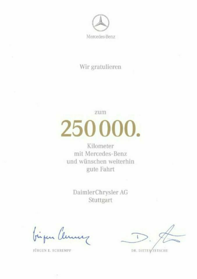 Polierter Mercedes Benz Daimler Gold Silber Pin 100.000 - 250.000 Sammler Neuwertig Top Versand Händler DHL Geschenk Echt in Igel