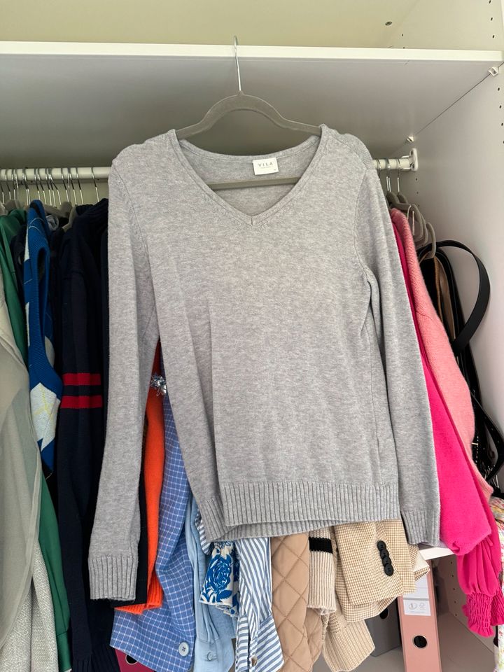 Vila Strickpullover grau M in Hattstedt