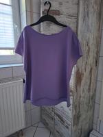 Shirt/Basicshirt in Gr. 38-42 lila, Italy Mode, neuwertig! Nordrhein-Westfalen - Lage Vorschau