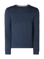 BOSS Green Slim Fit Sweatshirt mit Logo-Prägung in marineblau Eimsbüttel - Hamburg Rotherbaum Vorschau