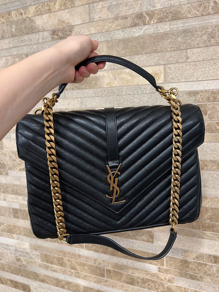 Originale YSL College Bag schwarz in Senden