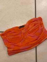 Zara Top corsage in pink orange S Bayern - Rosenheim Vorschau