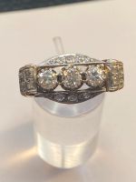 Art Deco  Ring 585 / Brillanten Kreis Pinneberg - Quickborn Vorschau