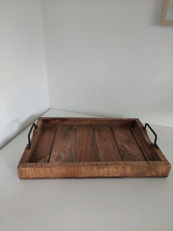 Dekoverleih Hochzeitsdeko Tablett Holz in Erftstadt