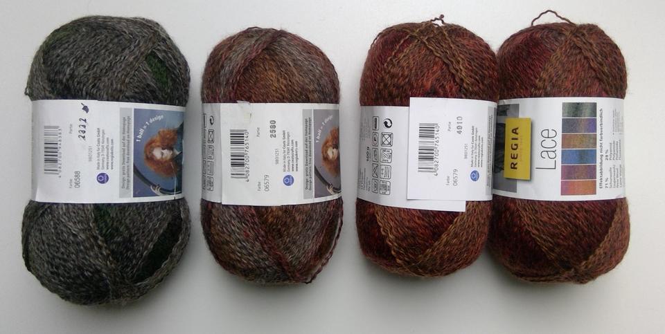 Diverse Knäuel und Stränge dünne Garne Wolle Alpaka Lace in Henfenfeld