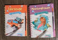 Zwei Malbücher, Meerjungfrauen, Fahrzeuge, Wassrmalfarbe Pankow - Weissensee Vorschau