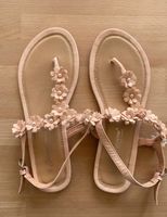 Sandalen / Zehentrenner rosa mit Blümchen, Größe 38, NEU München - Laim Vorschau