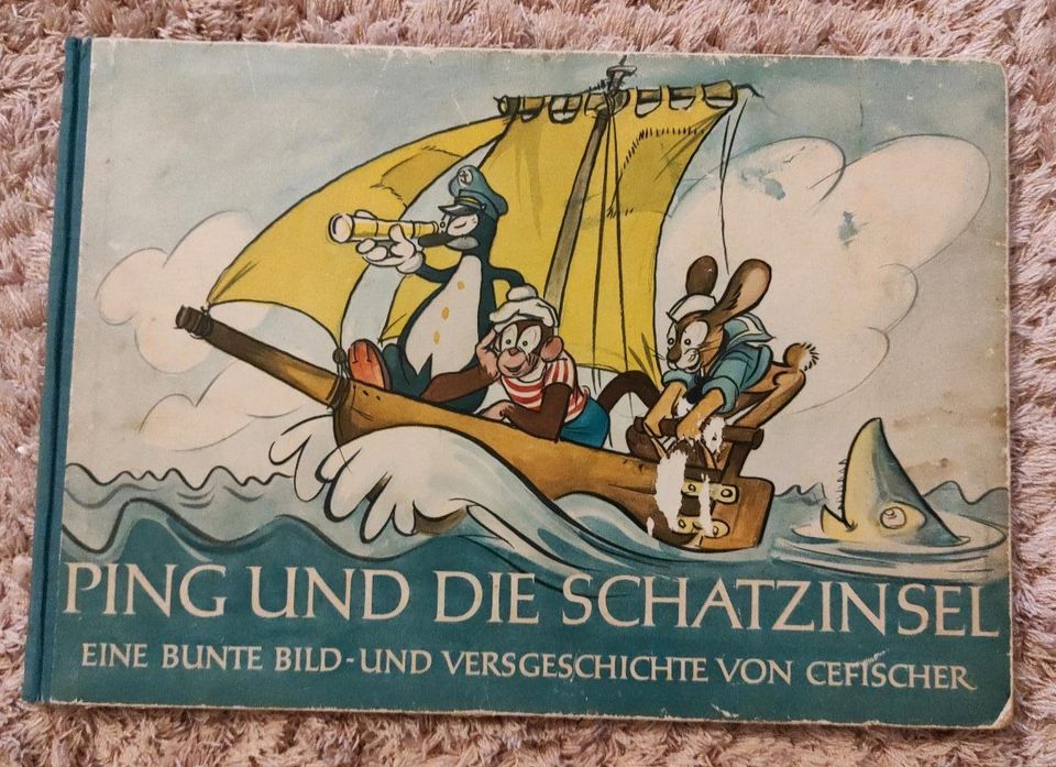 Ping und die Schatzinsel 1955 cobet cefischer Gutenberg antik in Tönisvorst