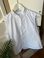 Mango Bluse 38 M Weiss Stehkragen Bayern - Grub a. Forst Vorschau