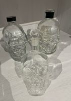 drei Dekoschädel aus Glas, leere Flaschen, Skull, Gothic Bayern - Schrobenhausen Vorschau