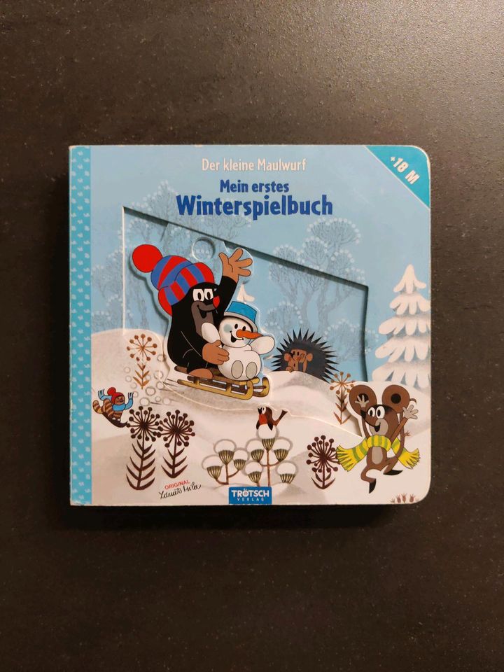 Wie neu - Buch mein erstes Winterspielbuch 18Monate mit Schieber in Vilsbiburg