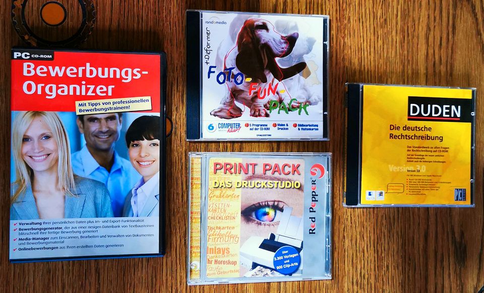 4 verschiedene CD's Duden, Bildbearbeitung.... in Kemberg