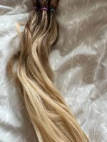 100 Strähnen ombre blond braun 45 cm Sachsen-Anhalt - Milzau Vorschau