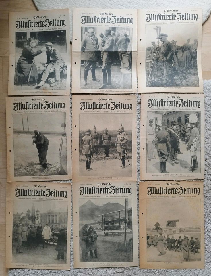 28 Ausgaben Süddeutsche Illustrierte Zeitung 1917 bis 1919 - 1.WK in Langenfeld