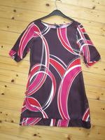 Kleid grafisch 60er 70er Style Muster Viscose Viskose Vintage Berlin - Wilmersdorf Vorschau