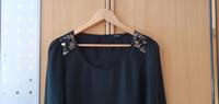 Schwarze Damen Bluse Gr. 36 mit Steinchen Details Dortmund - Eving Vorschau