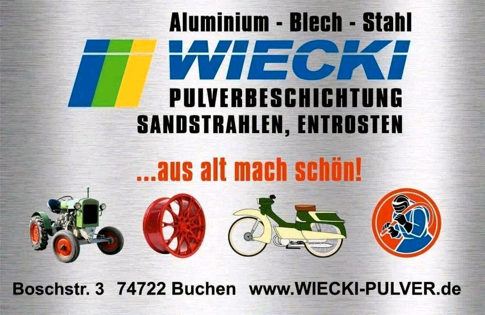 Traktor Schlepper Felgen Teile Entrosten Neu Pulverbeschichtung in Buchen (Odenwald)