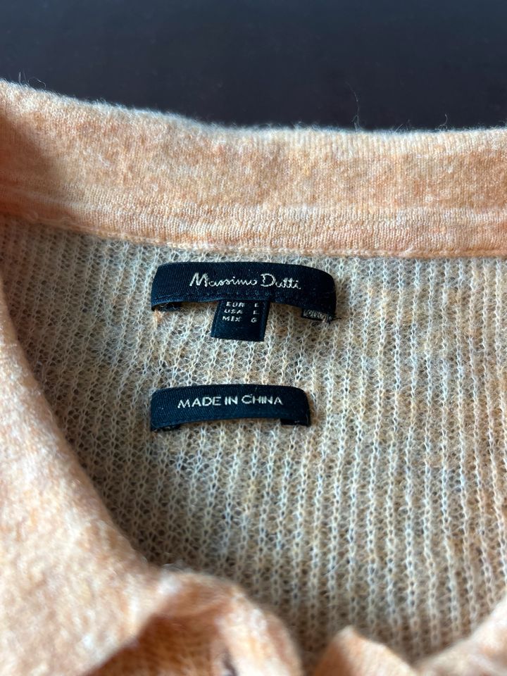 Massimo Dutti Pullover L 38/40 orange in Neuss