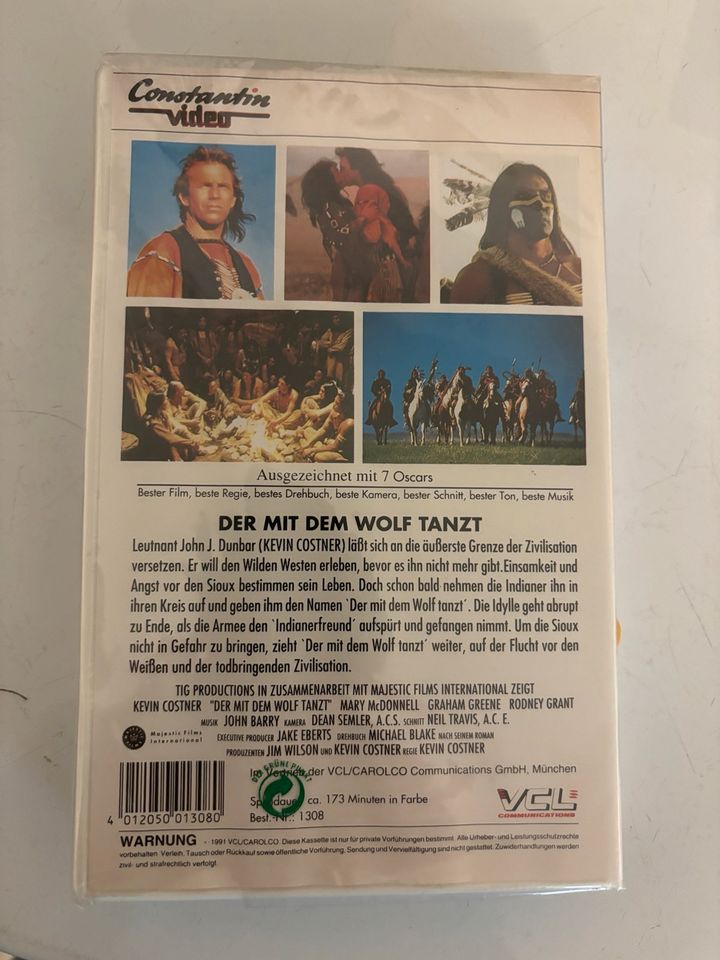 DER MIT DEM WOLF TANZT Videokassette VHS 1991 Eingeschweißt OVP in Heringen (Werra)