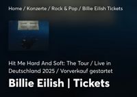 4x Billie Eilish Tickets für Köln Herzogtum Lauenburg - Wentorf Vorschau