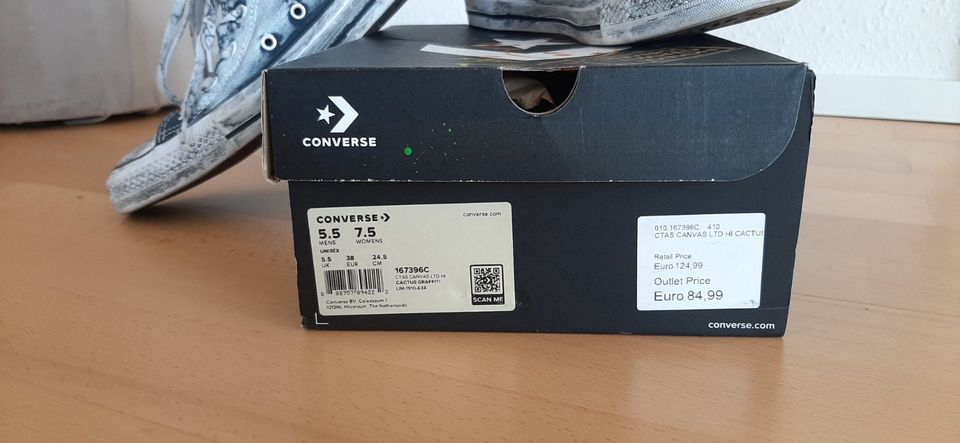 Converse Schnürschuhe limited Edition Gr.38 wie neu in Düsseldorf