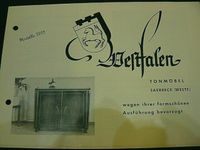 Prospekt  Westfalen Tonmöbel 1955 Saerbeck Adolf Liesenkötter * Nordrhein-Westfalen - Kirchlengern Vorschau