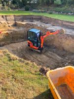 Minibagger mit Fahrer. Pool Aushub.Fundamente.Wurzeln Entfernung. Niedersachsen - Cloppenburg Vorschau