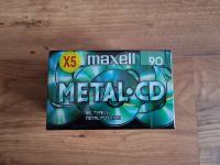 Maxell Metal CD 90 - Typ IV Audiokassetten NEU OVP 5 Stück Baden-Württemberg - Weissach Vorschau