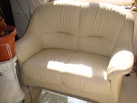 Ledercouchgarnitur Ledercouch Höffner creme beige Couchgarnitur Friedrichshain-Kreuzberg - Friedrichshain Vorschau