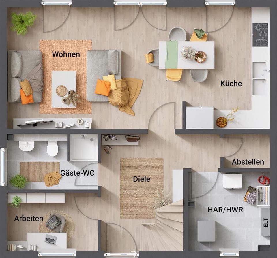 Energiesparend, behaglich, geborgen & individuell leben im Town & Country Eigenheim in Groß Twülpstedt in Groß Twülpstedt