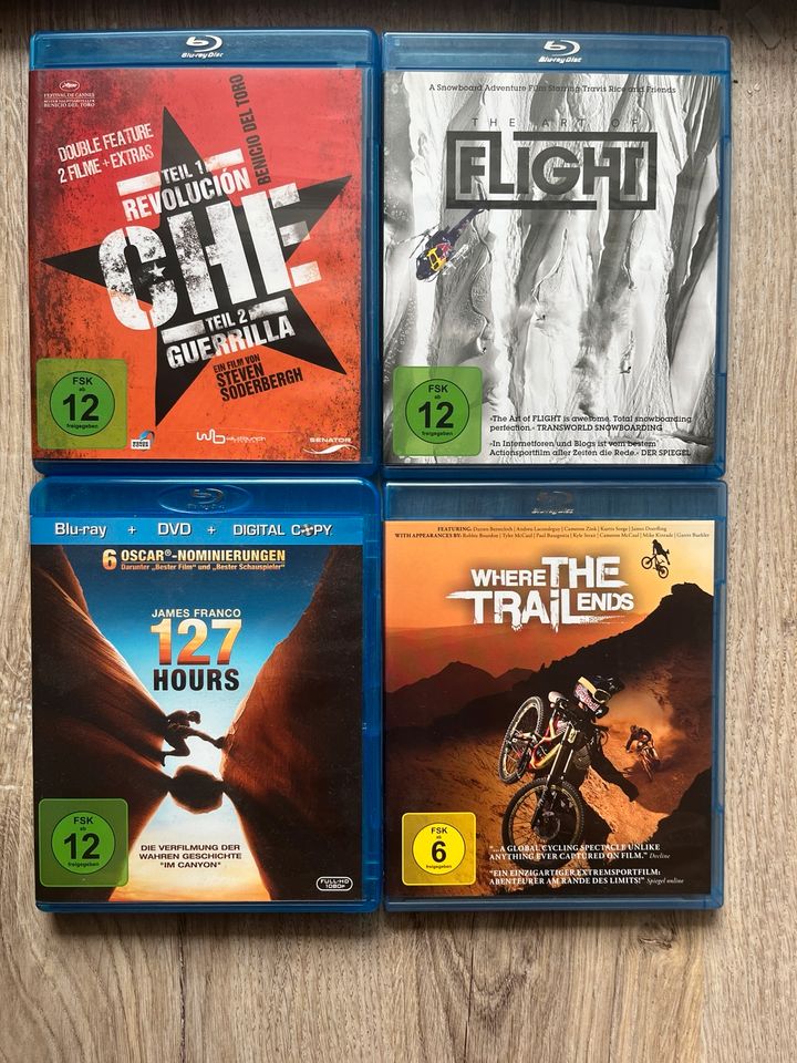 4Blu Ray Filme 127 Hours + Where the Trail Ends +The Flight + Che in Lübeck