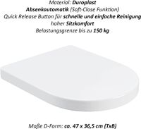 WELLGRO WC-Deckel Duroplast mit Absenkautomatik Bayern - Streitberg Vorschau