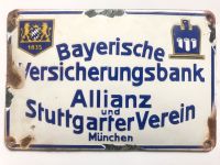 1935 Antikes EMAILLESCHILD Allianz Stuttgart München Emailschild München - Au-Haidhausen Vorschau