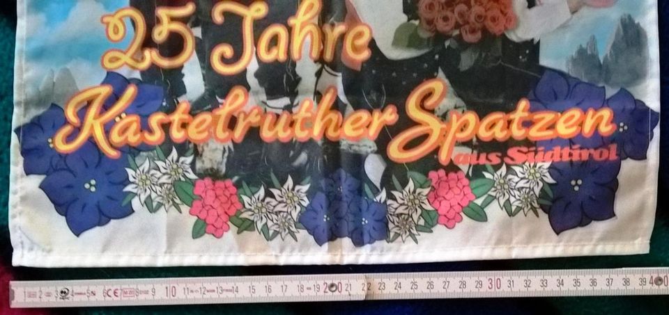 "25 Jahre Kastelruther Spatzen"-Tuch 40 x 40 cm in Neustadt an der Weinstraße