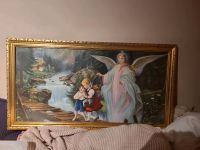 Schutzengel Bild vintage antik goldrahmen Kinderzimmer  Kunst Baden-Württemberg - Brackenheim Vorschau