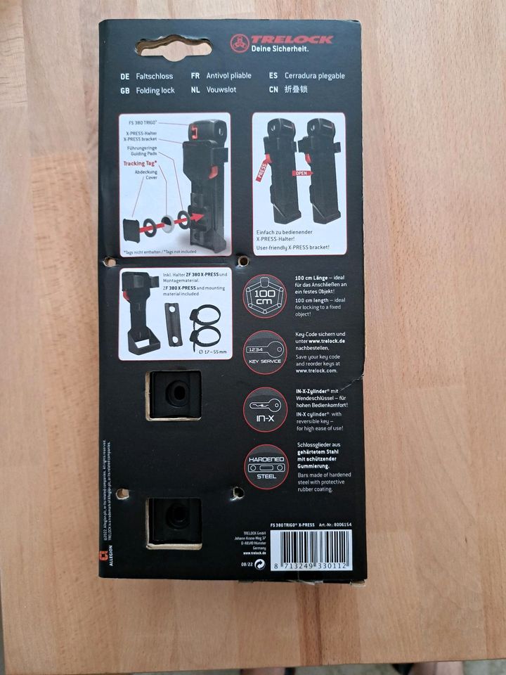 Fahrrad Schloss Ebike Security Level 9 100cm in Nürnberg (Mittelfr)