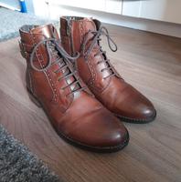 Stiefel Stiefeletten 5th Avenue braun Leder braun Gr. 38 Hessen - Taunusstein Vorschau