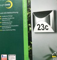 Lightzone Solarhausnummer mit LED Beleuchtung Edelstahl Sachsen-Anhalt - Halle Vorschau