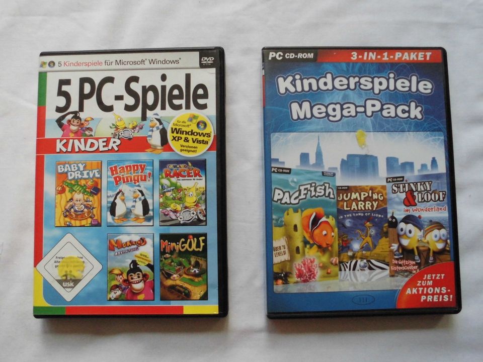 PC CD Rom Kinder Spiel Happy Pingu 3in1 Paket Mega Pack Pacfish in Metzingen