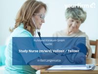 Study Nurse (m/w/d) Vollzeit / Teilzeit | Bad Langensalza Thüringen - Bad Langensalza Vorschau