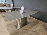 NEU Niehoff Design Esstisch EDELSTAHL Glas grau taupe 160x90cm %% Nordrhein-Westfalen - Bocholt Vorschau