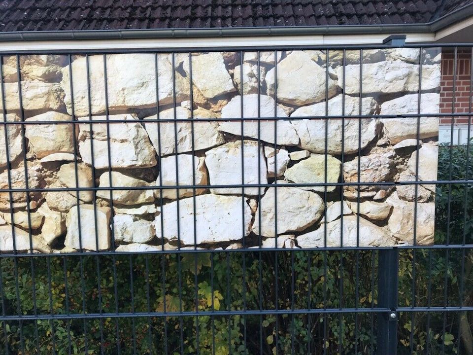 Sichtschutz Sichtschutzstreifen Doppelstabmattenzaun in Bienenbüttel