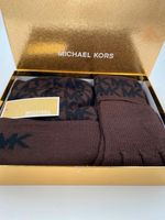 Michael Kors Winter Set Geschenkset Handschuh Mütze Schal Braun Nordrhein-Westfalen - Weilerswist Vorschau