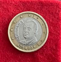 1 Euro Münze König Juan Carlos Spanien v. 2000 Nordrhein-Westfalen - Rommerskirchen Vorschau