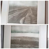 2 Bilderrahmen 50x60 2 Siebdrucke Dieter Hoegler Moorlandschaft Niedersachsen - Oldenburg Vorschau